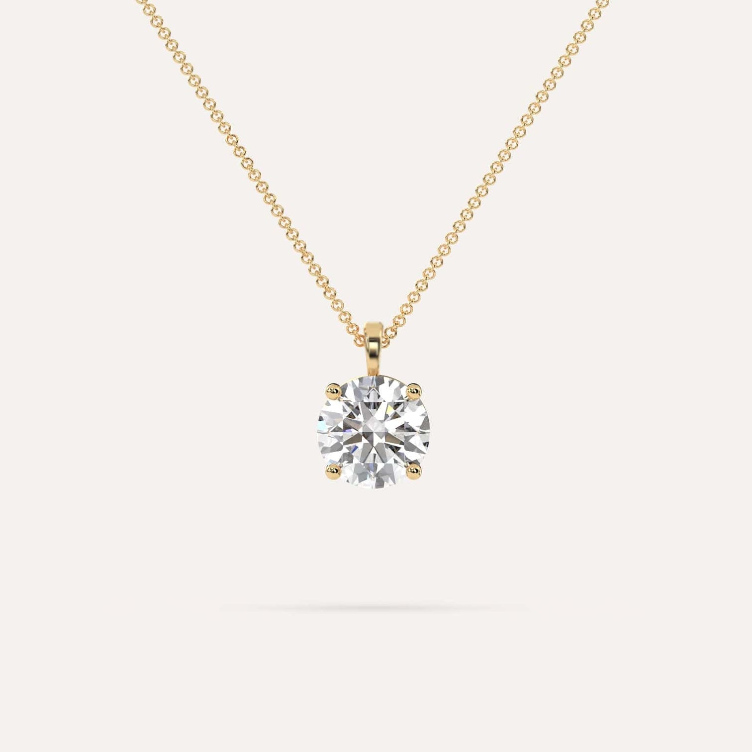 Diamond round pendant necklace fashion