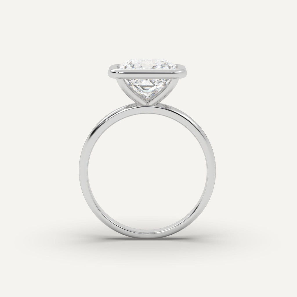 Princess Diamond Ring Semi-Mount 14K White Gold