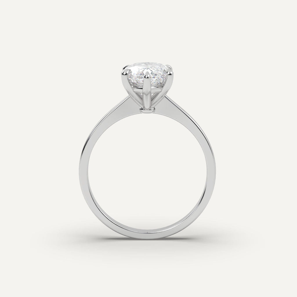 Marquise Diamond Ring Semi-Mount 14K White Gold