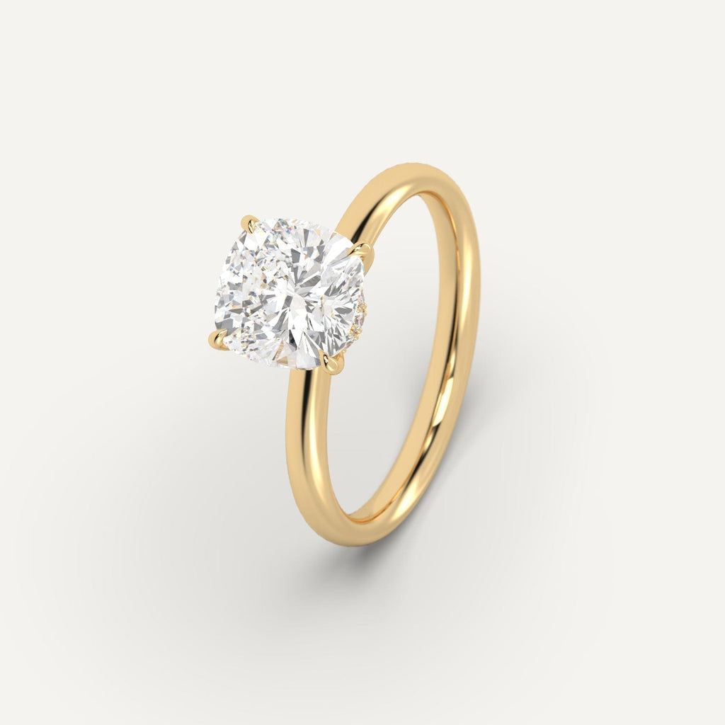 Engagement Ring Setting for Cushion Cut Diamonds