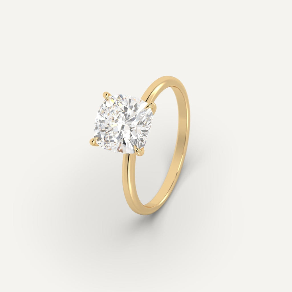 Engagement Ring Setting for Cushion Cut Diamonds